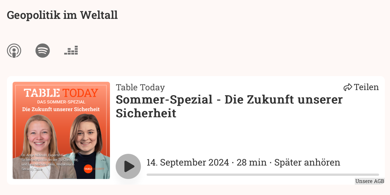 Dr. Antje Nötzold beim Table.Today Podcast