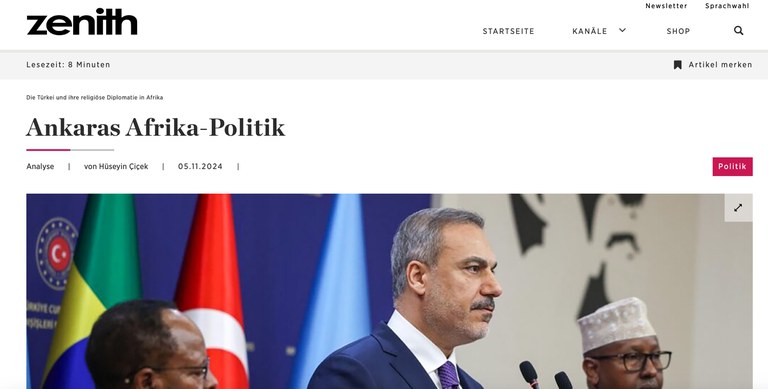 Hüseyin Çiçek in einem Artikel für Zenith